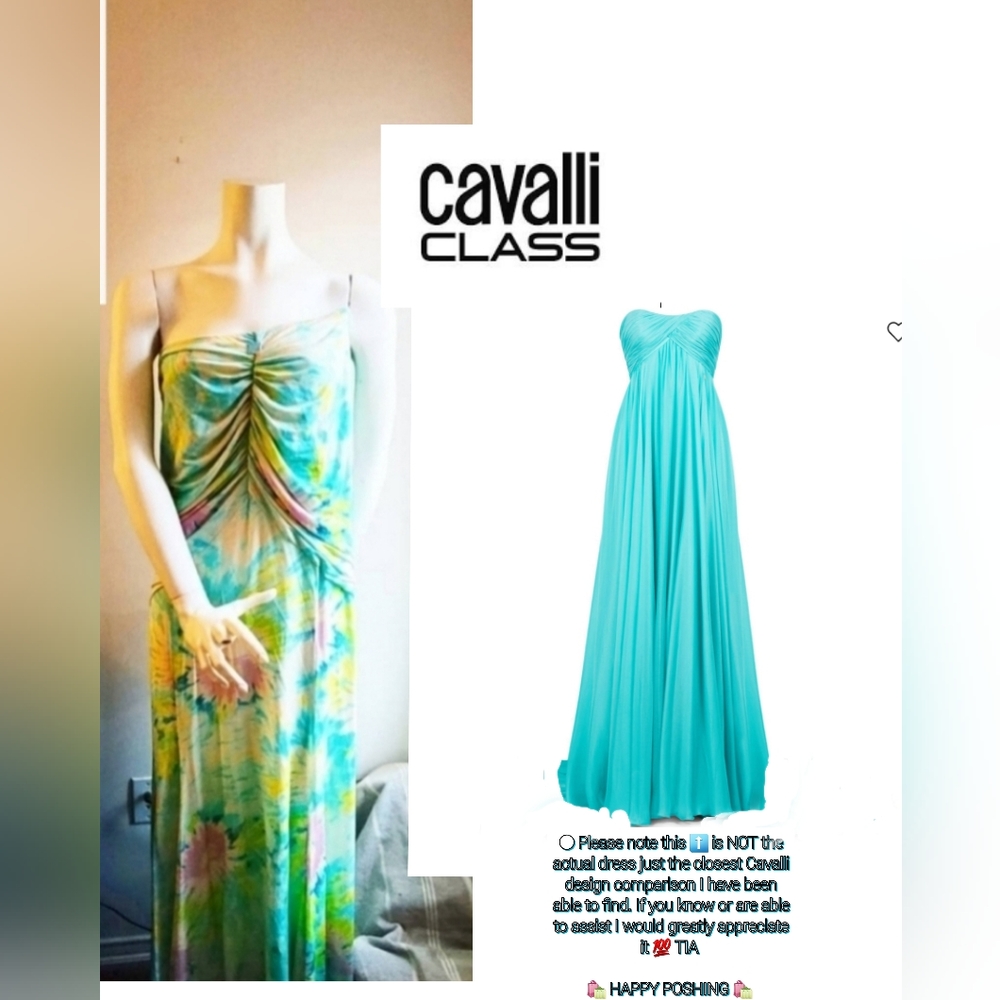 Absolutely STUNNING ๐ NWT Authentic Roberto Cavalli Strapless Dress (Col 437) - Picture 8 of 12